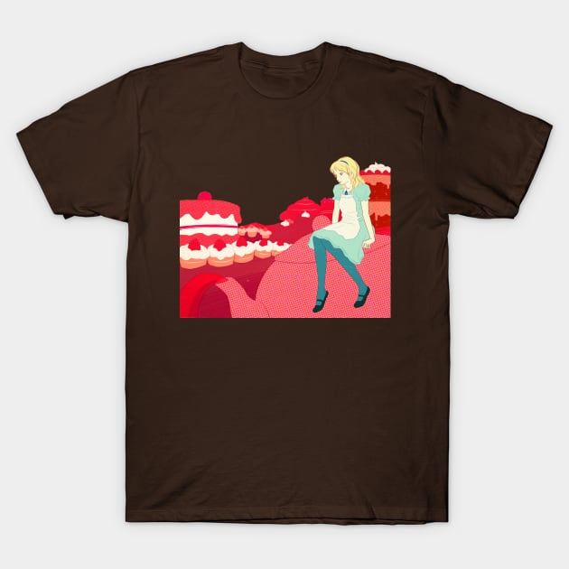 Alice in the candy world T-Shirt by saitmy